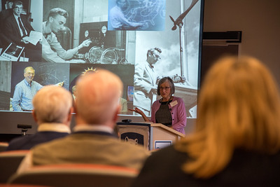 Eva Pell presenting at the Charles Hosler Celebration