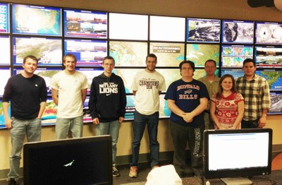 Members of Penn State's 2013-14 Weather Challenge championship team.